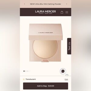 laura mercier Real Flawless Luminous Perfecting Pressed Powder-translucent | NIB